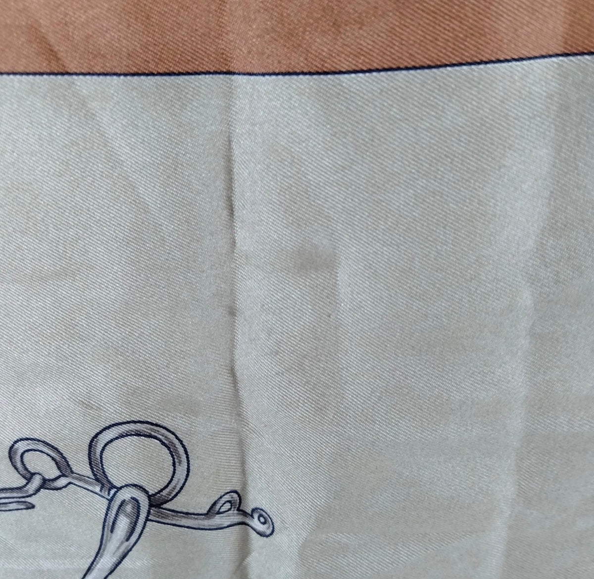 Celine Paris Equestrian Silk Scarf – Brown & Tan