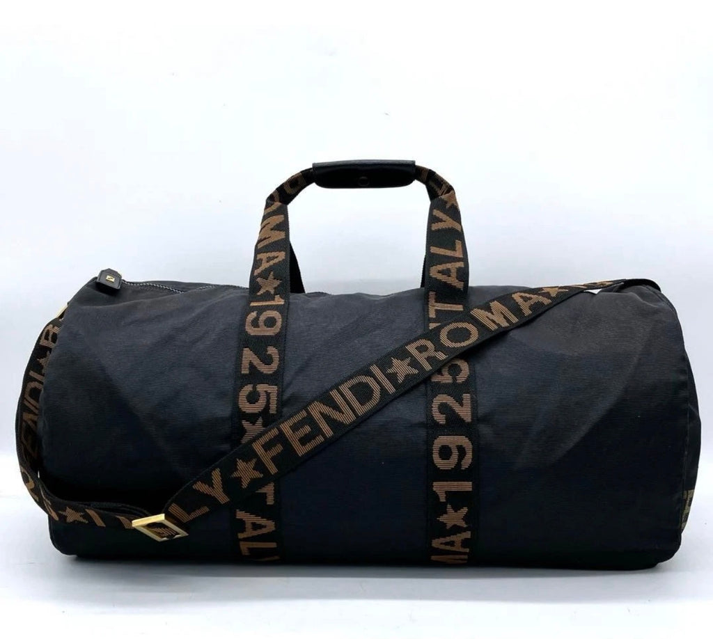 Fendi  Nylon Travel Duffel Bag with Matching Pouch