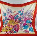 Christian Dior Vintage Silk Scarf | Vibrant Floral Print