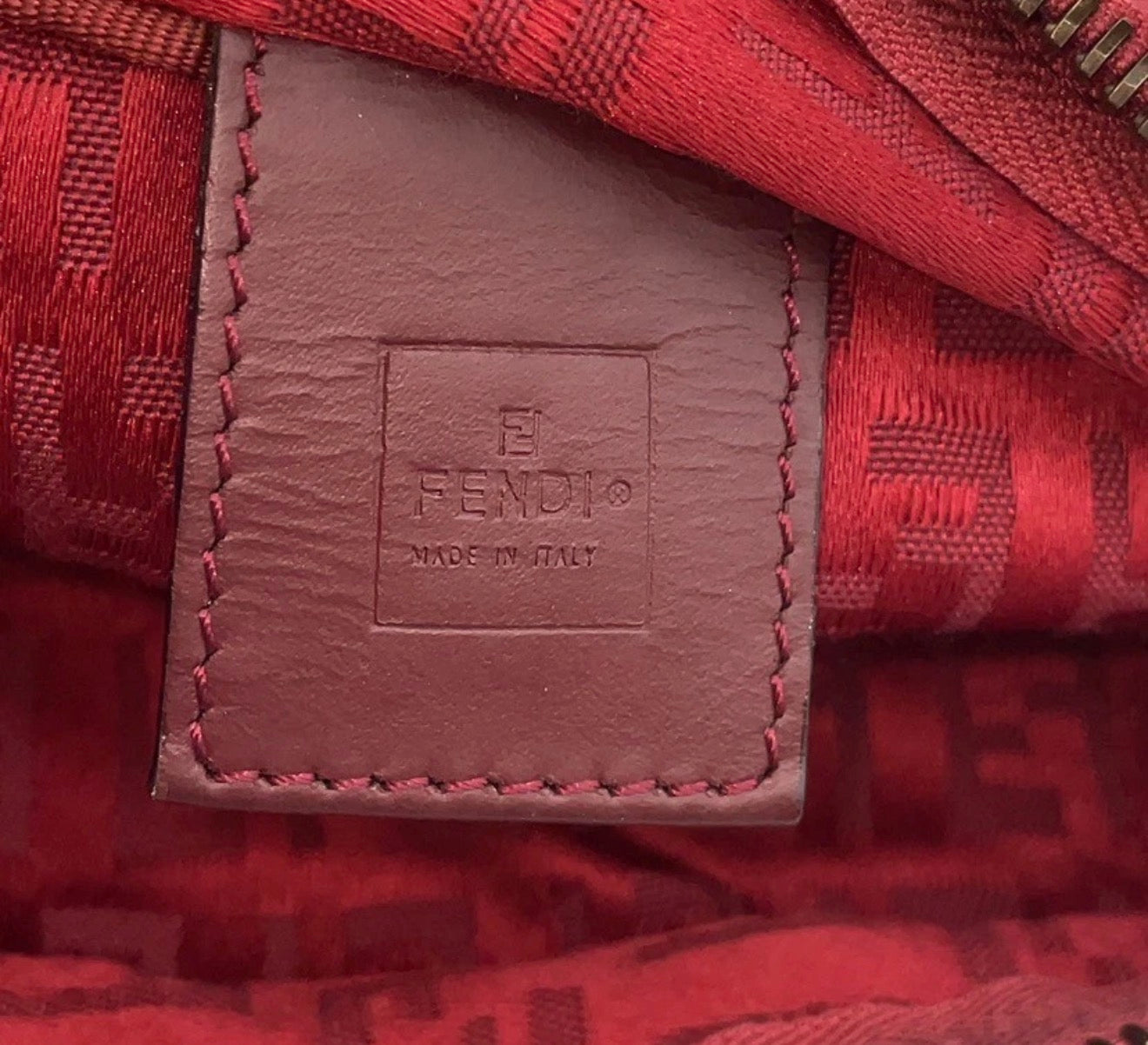 Fendi Zucca Mini Bag – Red