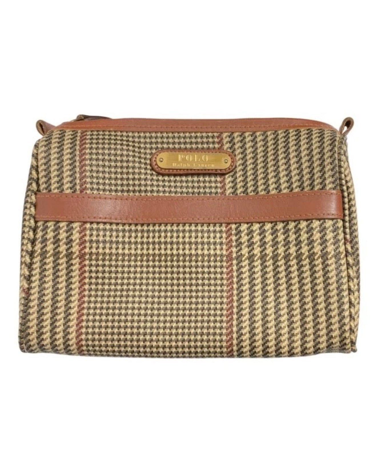 Polo Ralph Lauren Glen Plaid Cosmetic / Travel Pouch