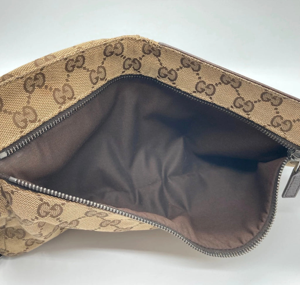 Gucci GG Canvas Waist Bag / Belt Bag (Brown)