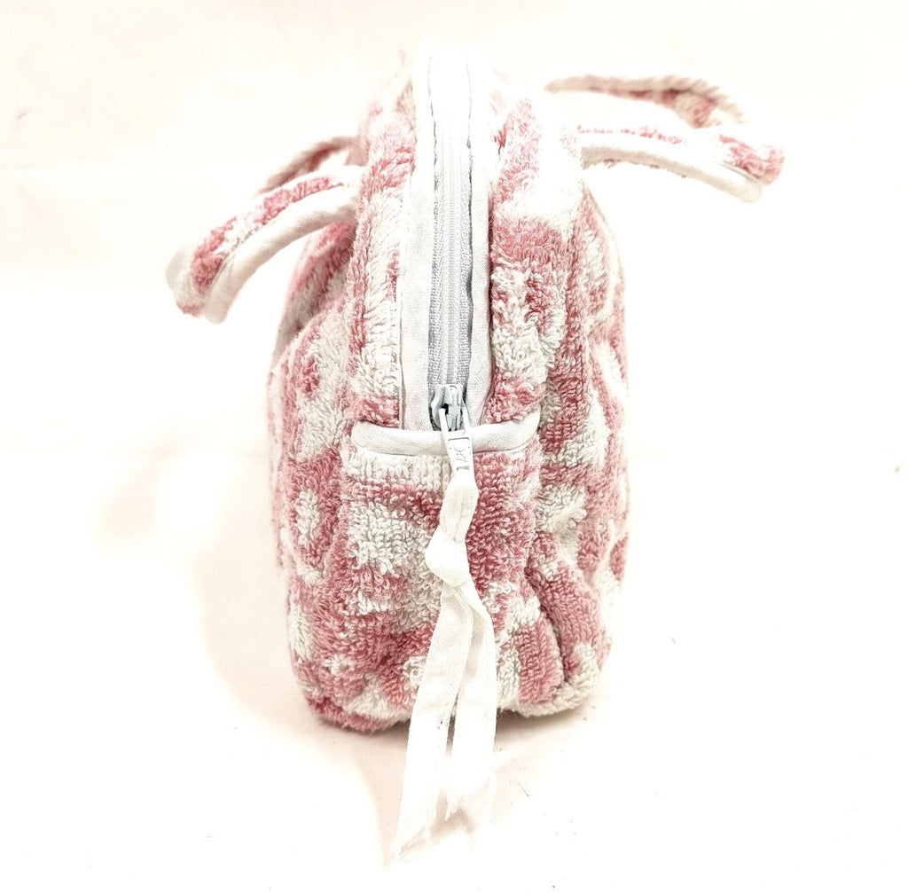 Christian Dior Pink Trotter Terry Cloth Boston Bag