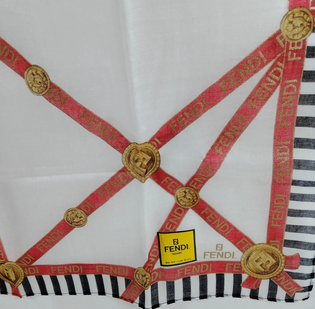 Fendi FF Logo Cotton Scarf