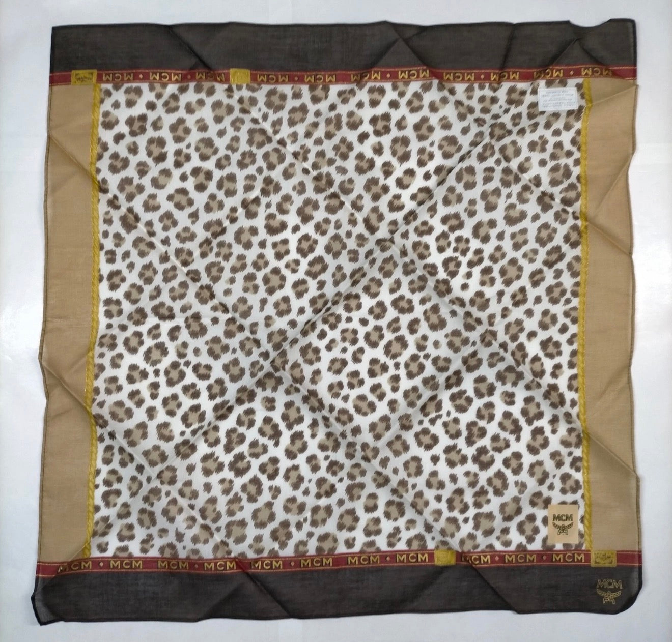 MCM Leopard Print Scarf