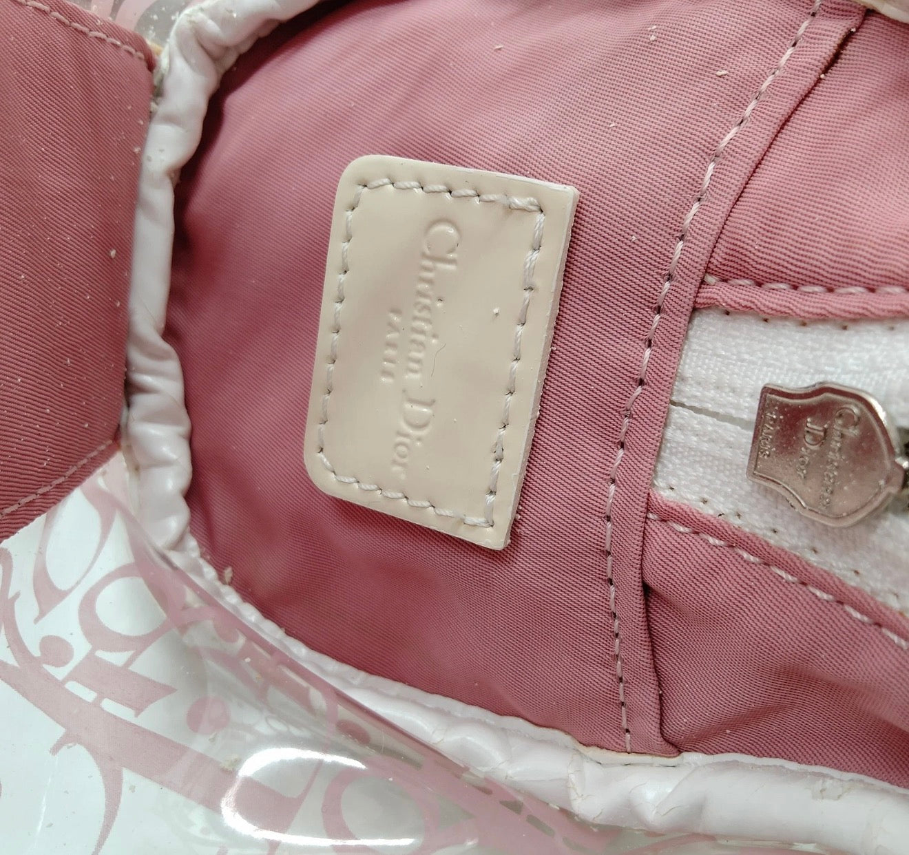 Christian Dior Pink Trotter PVC Saddle Bag (Crossbody)