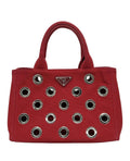 Prada Canapa Red Tote Bag