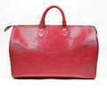 Louis Vuitton Speedy 40 Red Epi Leather with lock and key