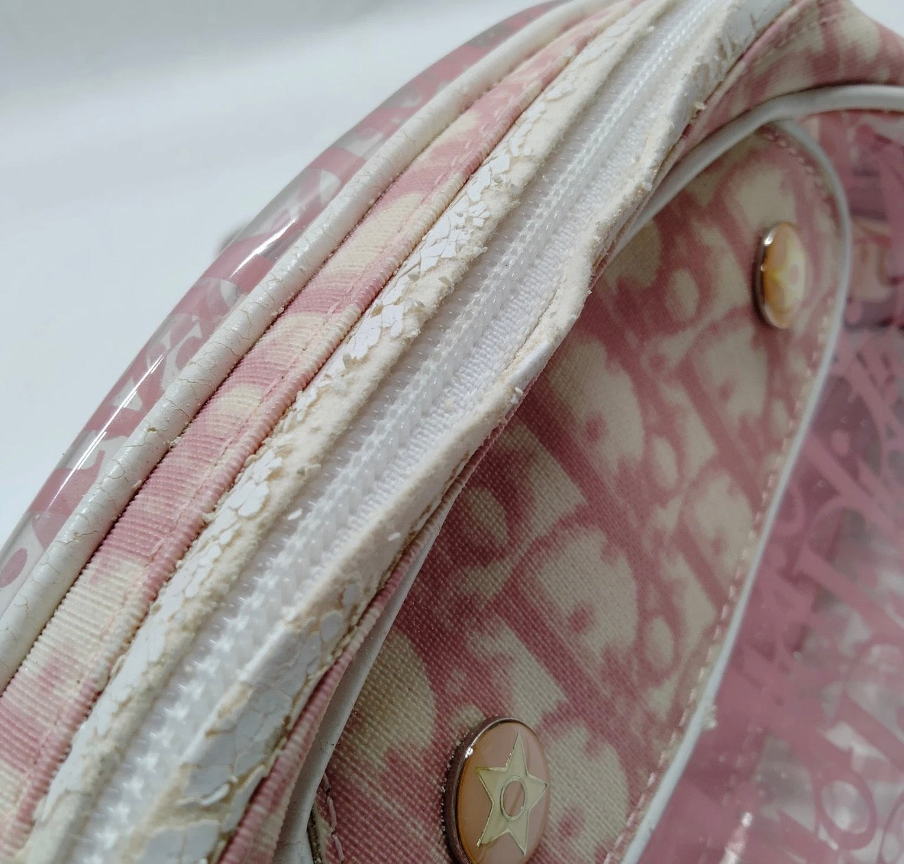 Christian Dior Pink Trotter PVC Saddle Bag (Crossbody)