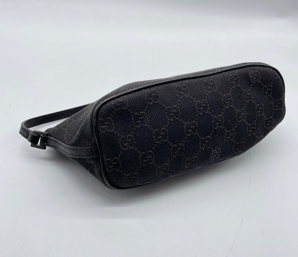 Gucci GG Monogram Mini Shoulder Bag (Black)