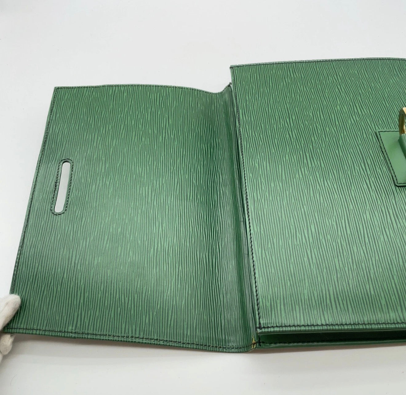 Louis Vuitton Epi Extra Large Clutch - Green
