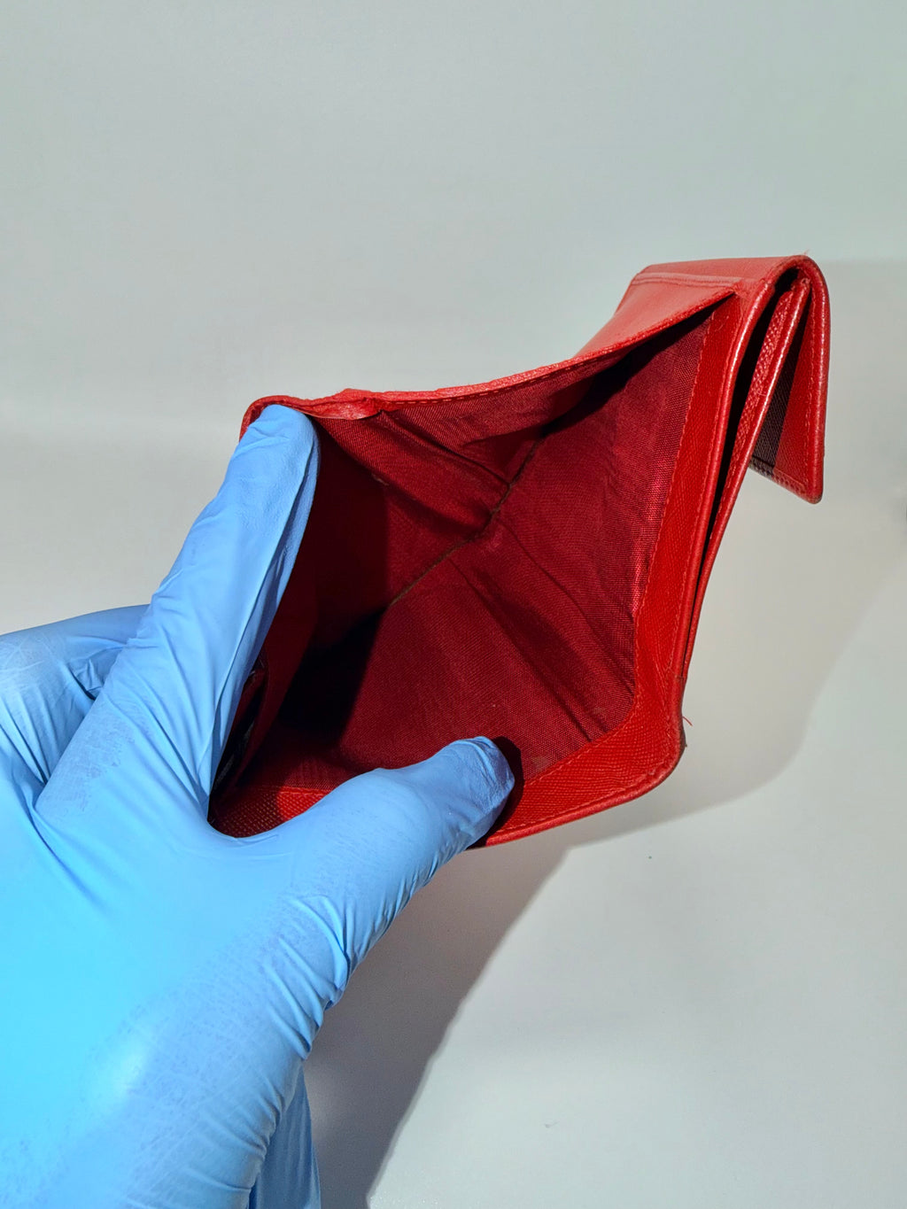 Prada Red Saffiano Leather Wallet