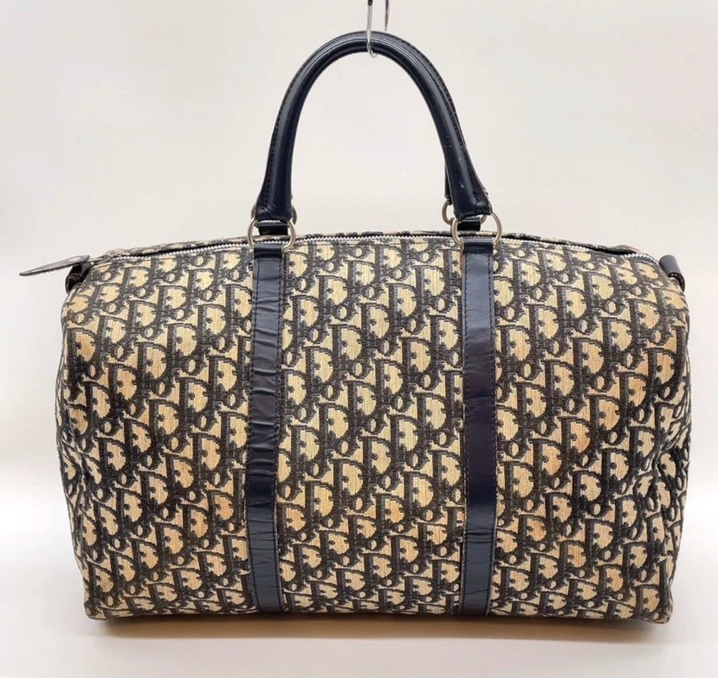 Christian Dior Trotter Boston Bag (Navy)