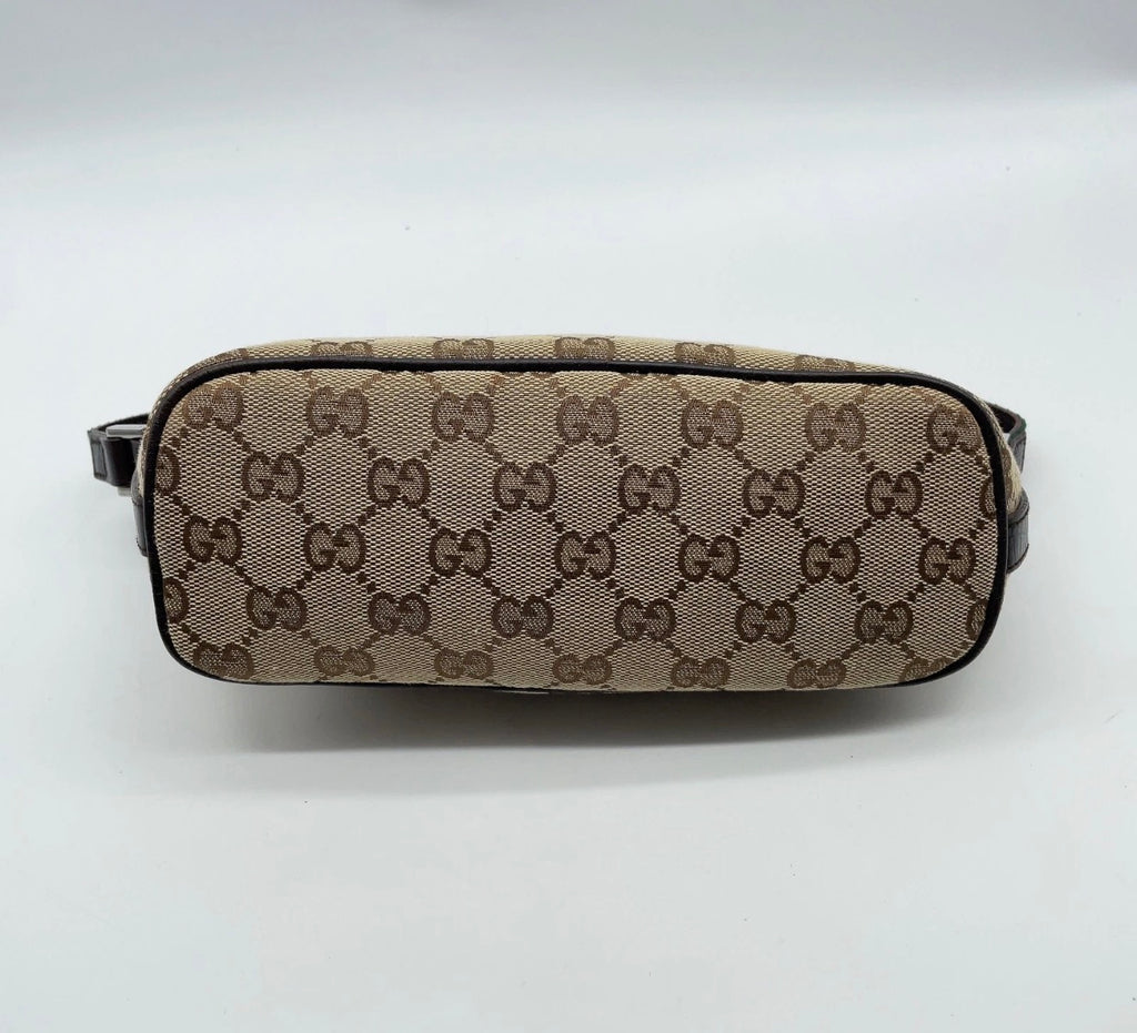 Gucci GG Monogram Mini Shoulder Bag (Web Strap)