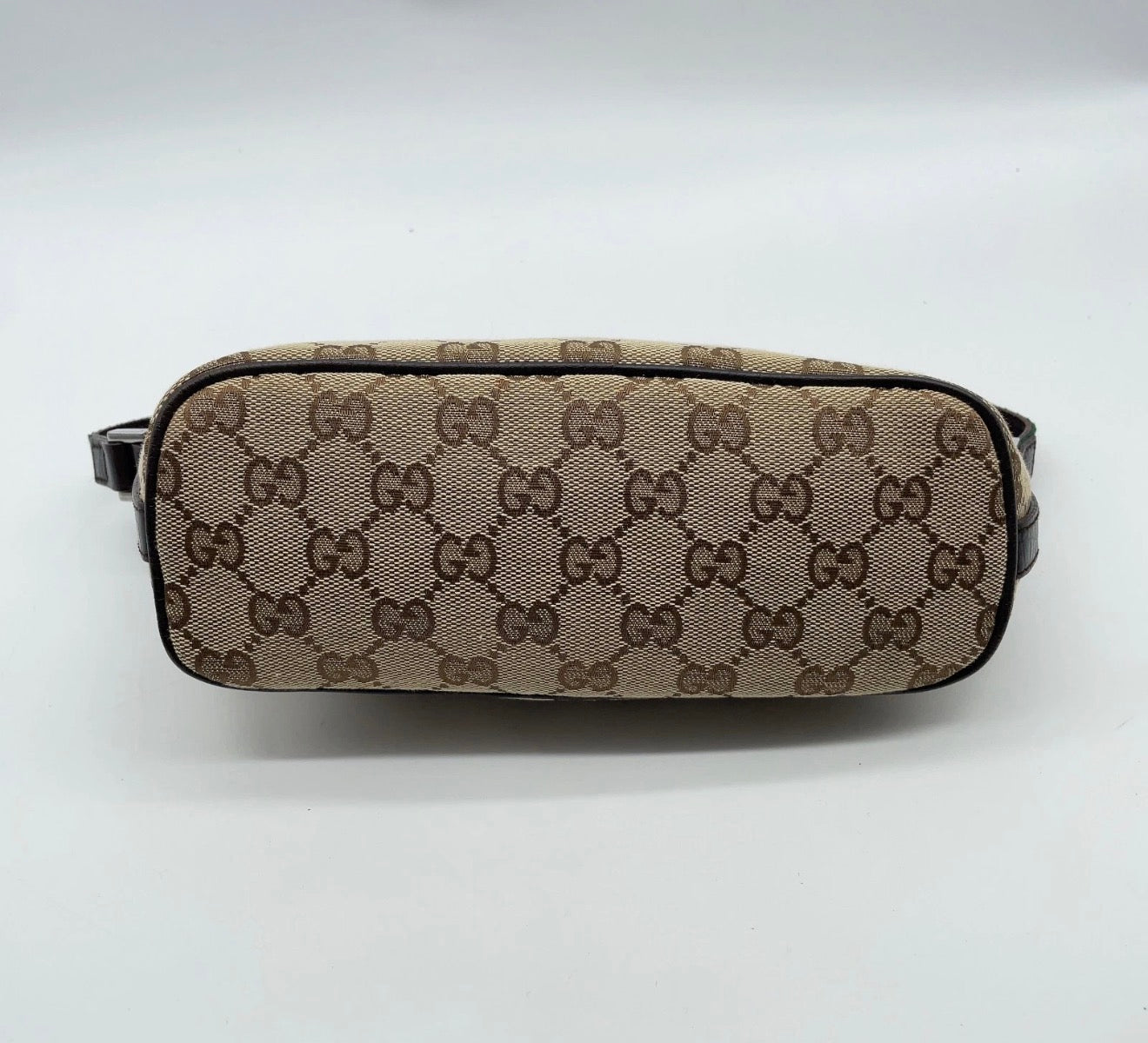 Gucci GG Monogram Mini Shoulder Bag (Web Strap)