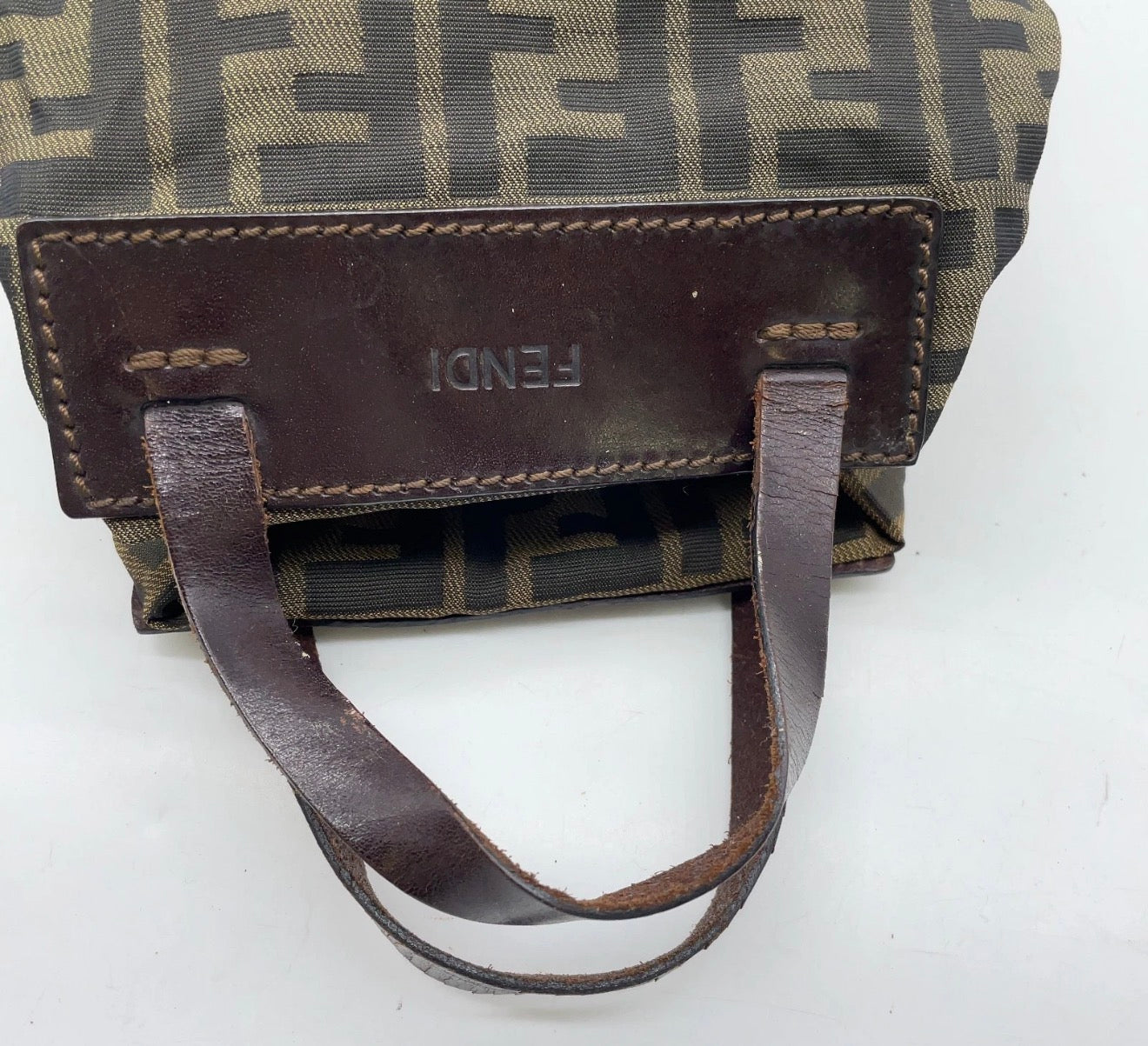 Fendi Zucca Mini Top Handle Bag – Brown