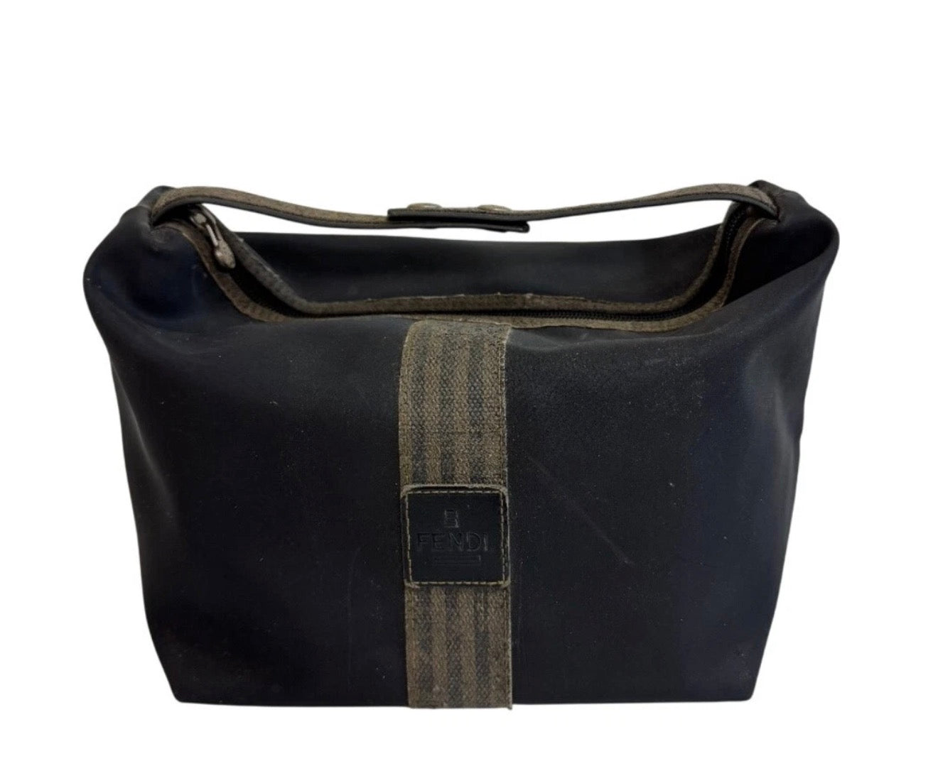 FENDI Pequin Stripe Vanity Bag