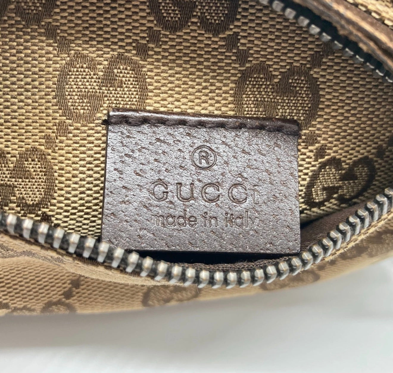 Gucci GG Canvas Waist Bag / Belt Bag (Brown)