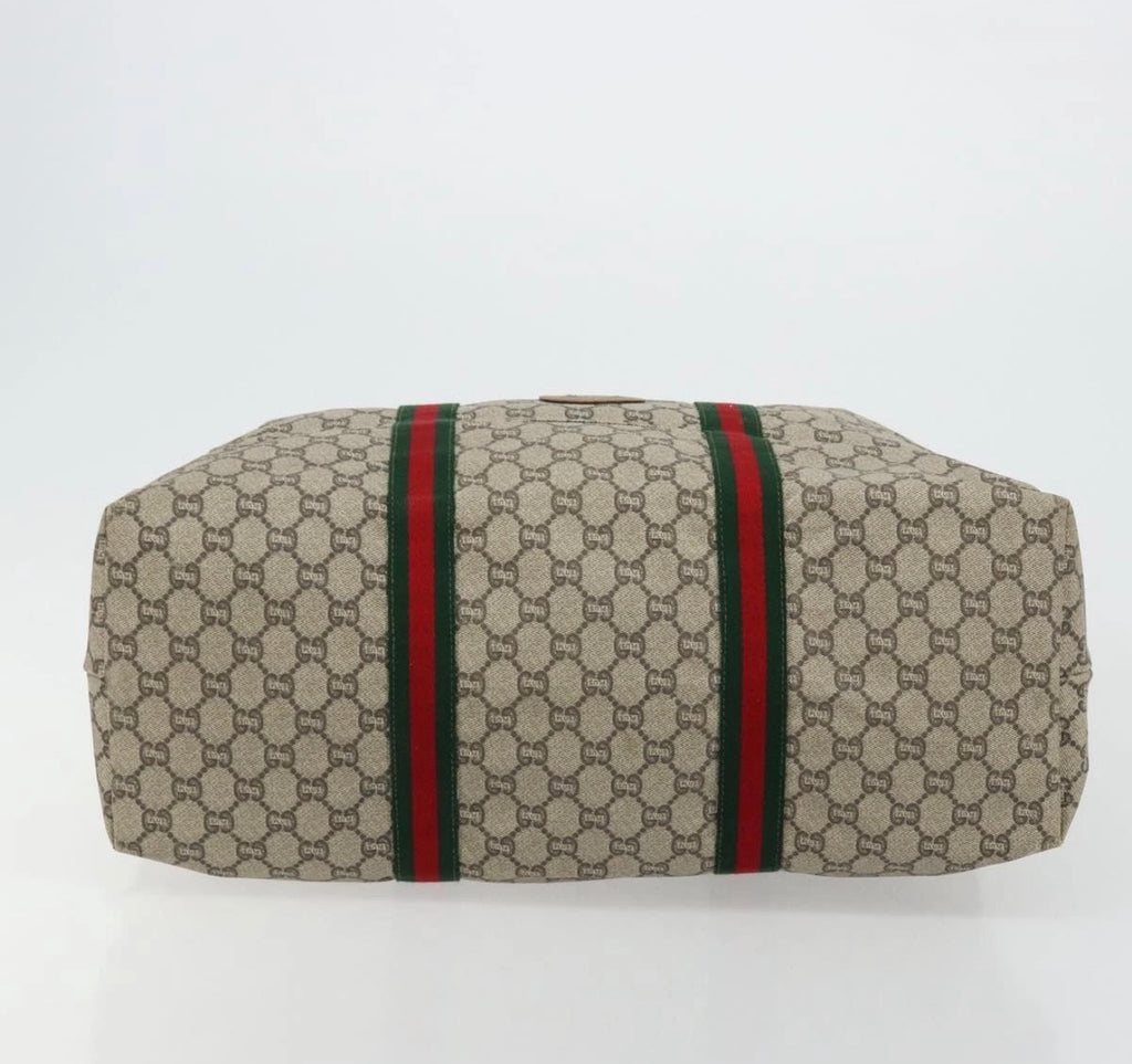 Gucci Plus GG Supreme Web Duffle Tote