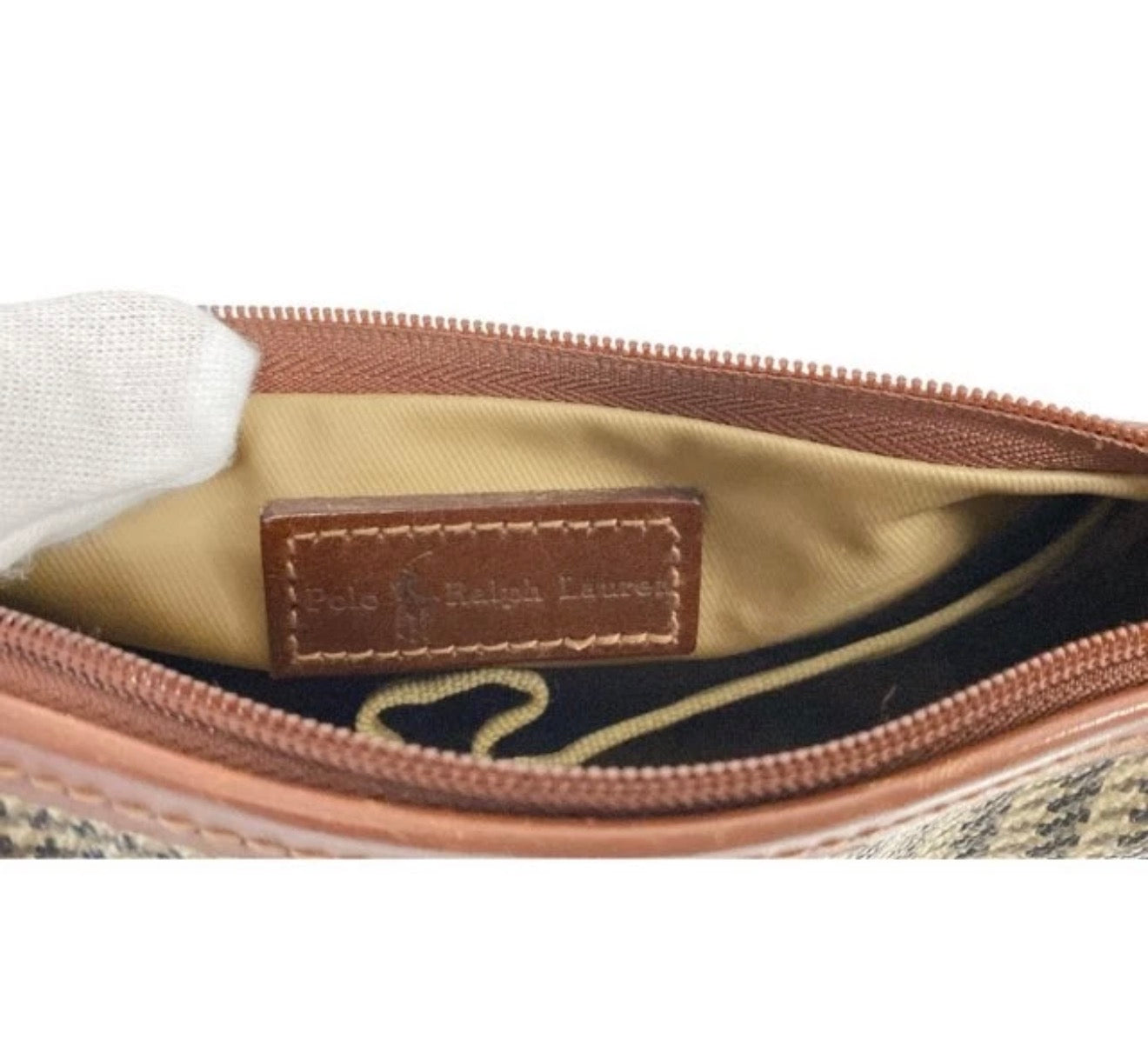 Polo Ralph Lauren Glen Plaid Cosmetic / Travel Pouch