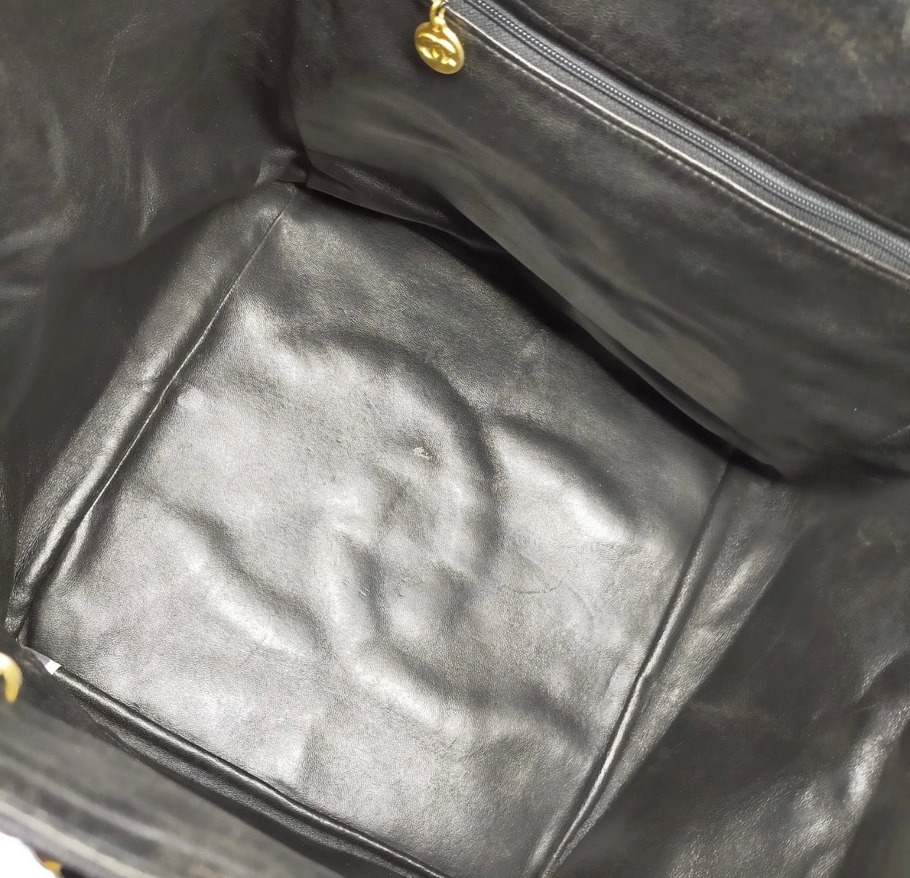 Chanel XL Raffia Canvas Chain Tote