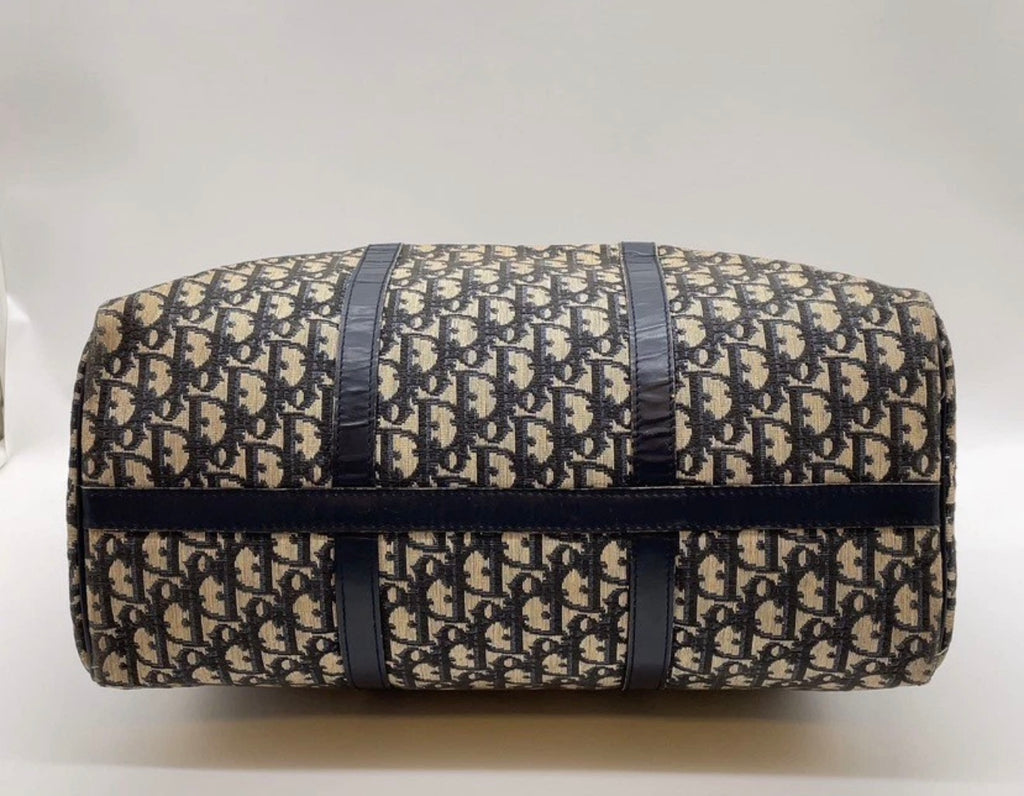 Christian Dior Trotter Boston Bag (Navy)