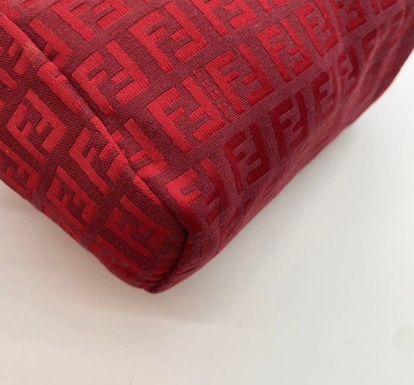 Fendi Zucca Jacquard Mini Bag – Red