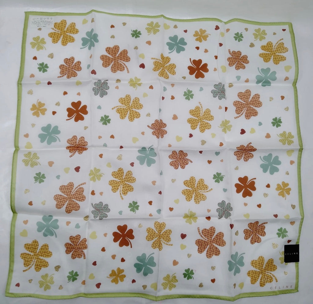 Celine Clover Print Scarf
