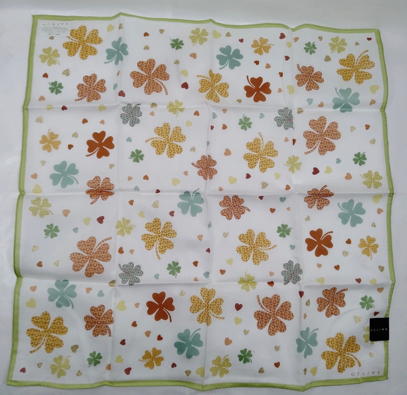 Celine Clover Print Scarf