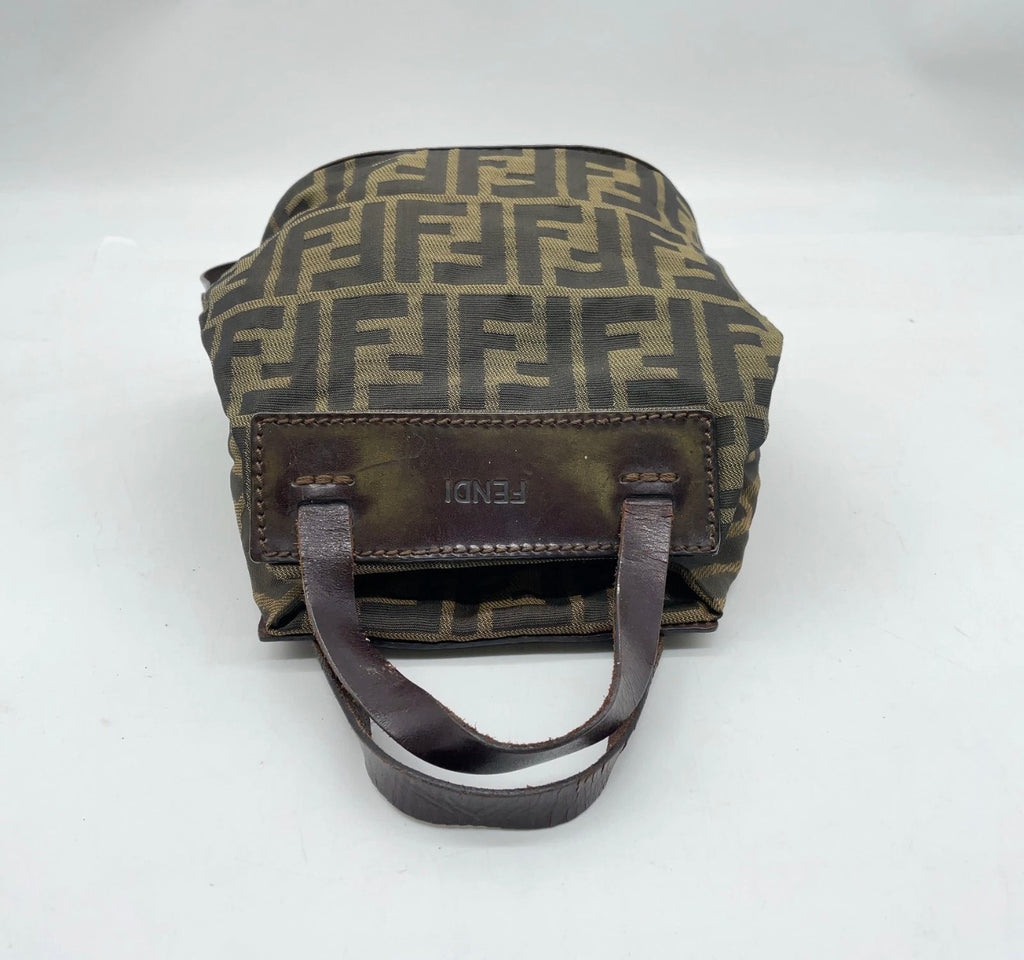 Fendi Zucca Mini Top Handle Bag – Brown