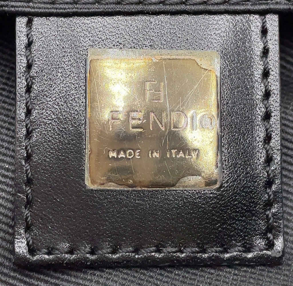 Fendi Logo Canvas Tote Bag (Zucca Strap Detail)