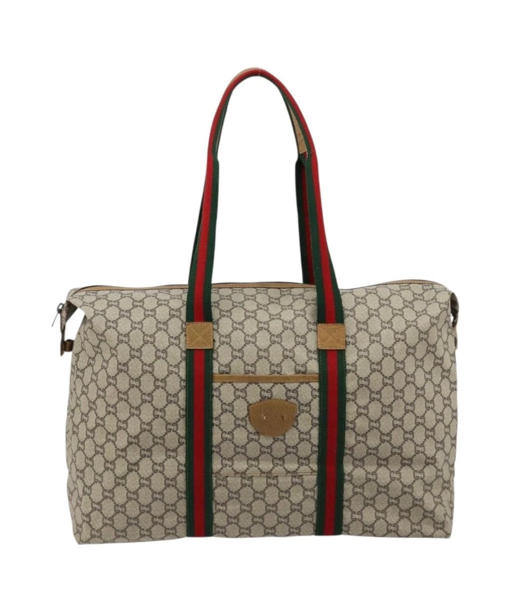 Gucci Plus GG Supreme Web Duffle Tote