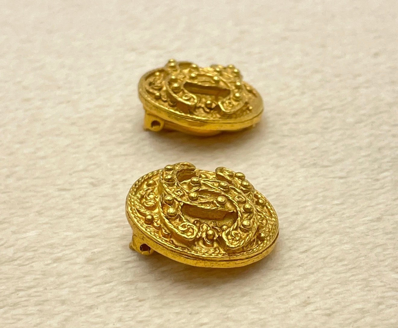 Chanel CC Medallion Earrings
