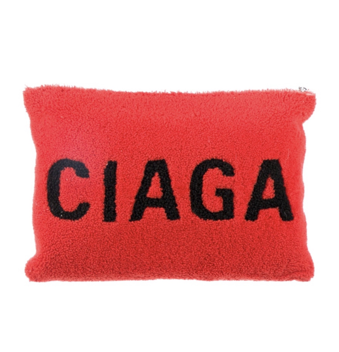 Balenciaga Large Shearling Clutch