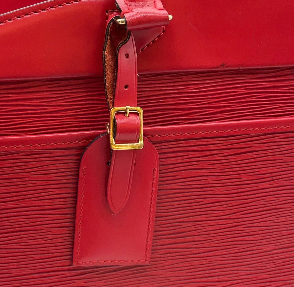 Louis Vuitton Epi Leather Riviera Handbag – Red