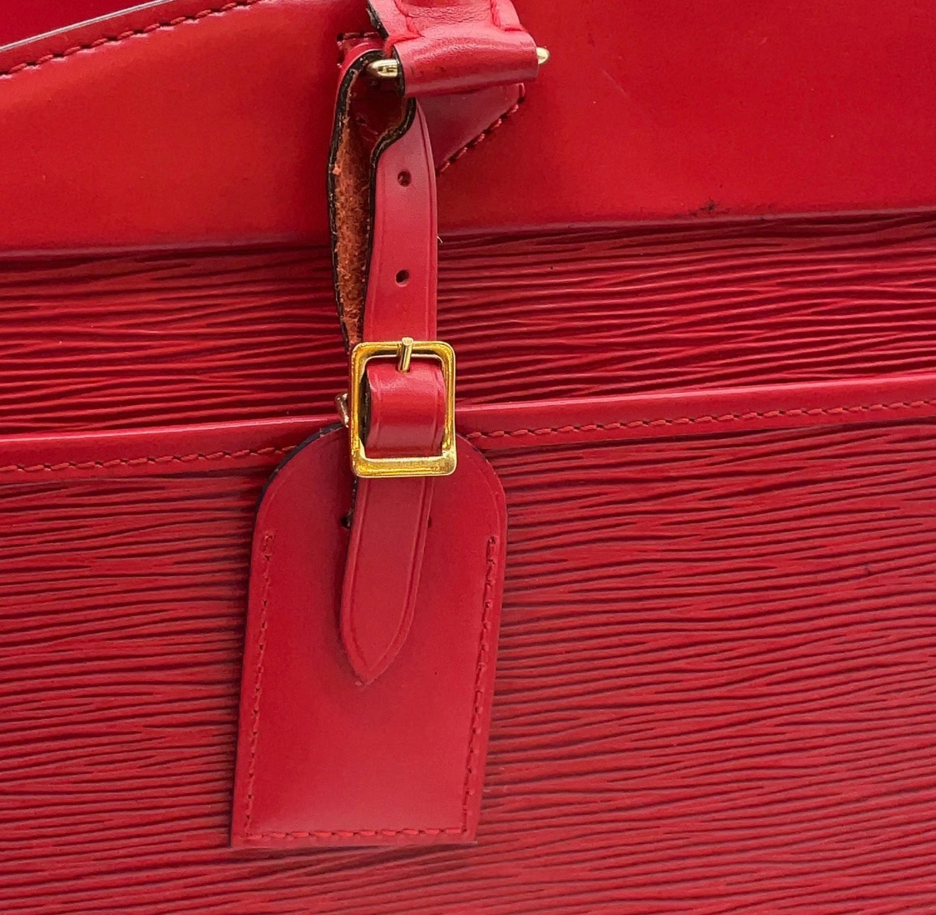 Louis Vuitton Epi Leather Riviera Handbag – Red