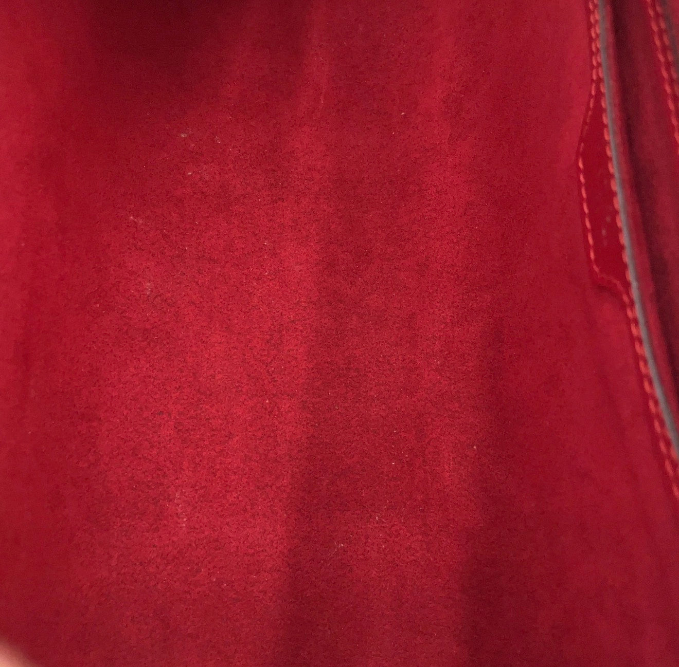 LOUIS VUITTON Epi Soufflot Hand Bag Red Pochette Mini