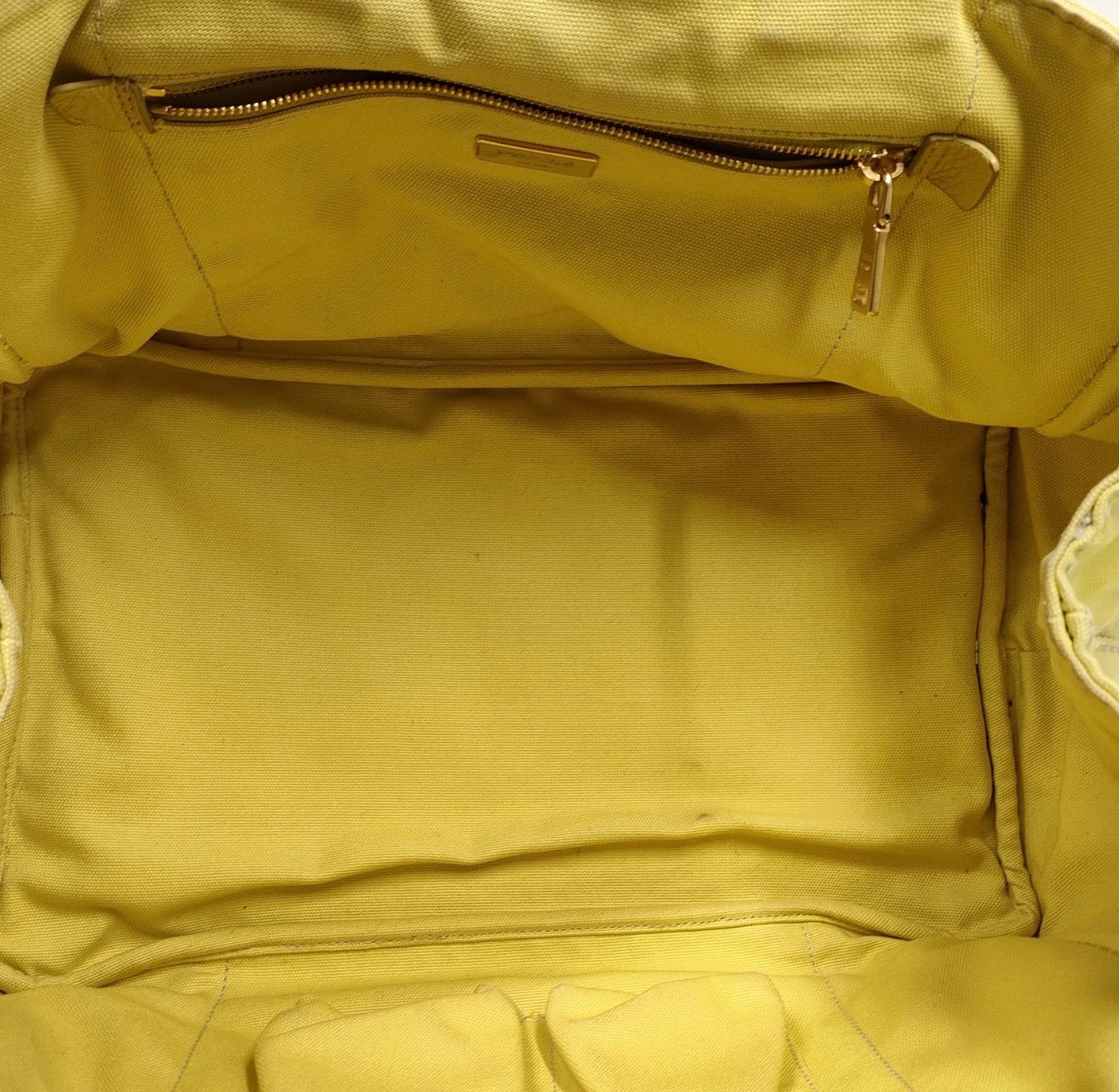 Prada Canapa Yellow Tote Bag (Large)