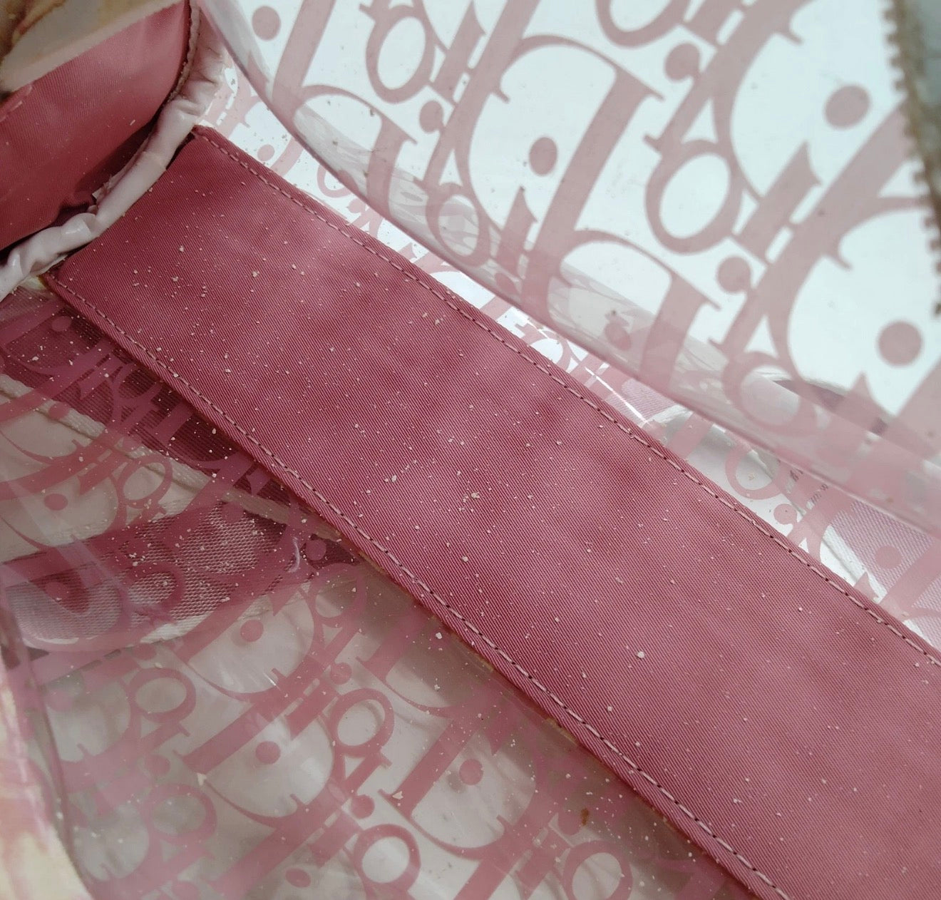 Christian Dior Pink Trotter PVC Saddle Bag (Crossbody)