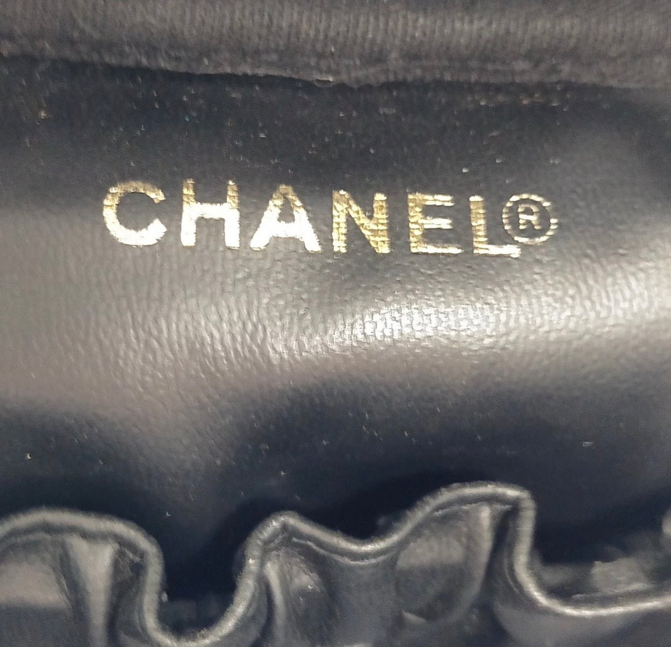 CHANEL Black Caviar Vanity Cosmetic Case