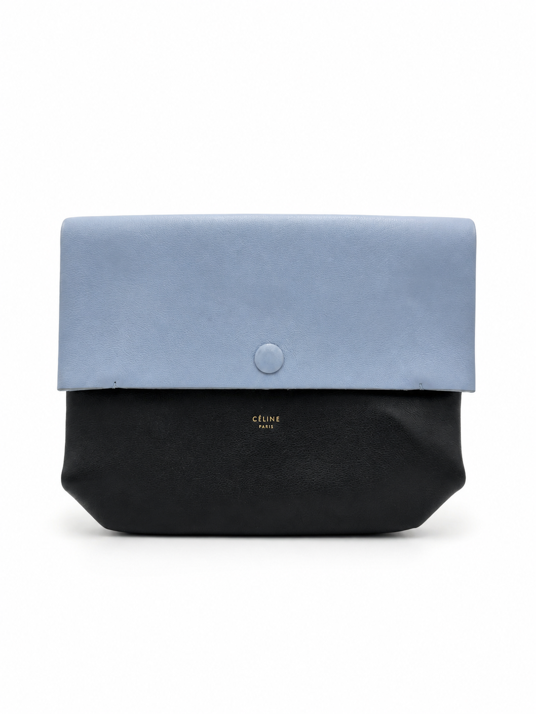 Céline Bi-Color Leather Fold Mini Clutch