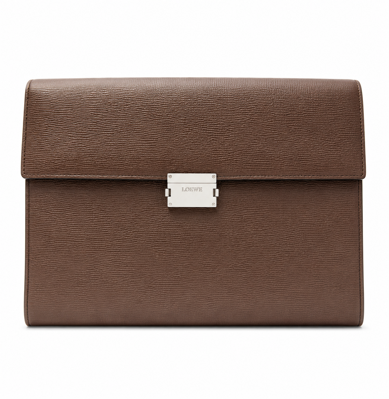Loewe Textured Leather Portfolio Clutch