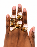 Tiger’s Eye & Ivory Statement Rings