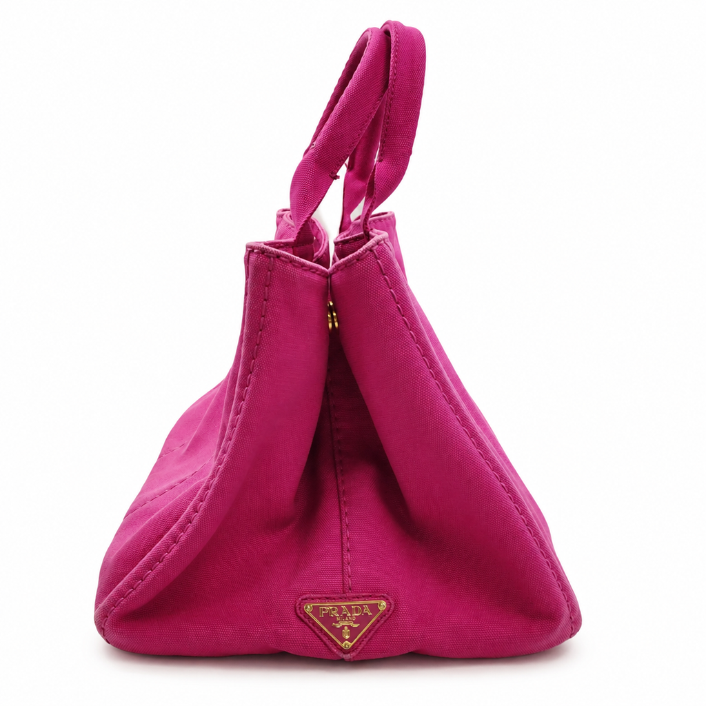 Prada Canapa Canvas Tote - Pink (Large)