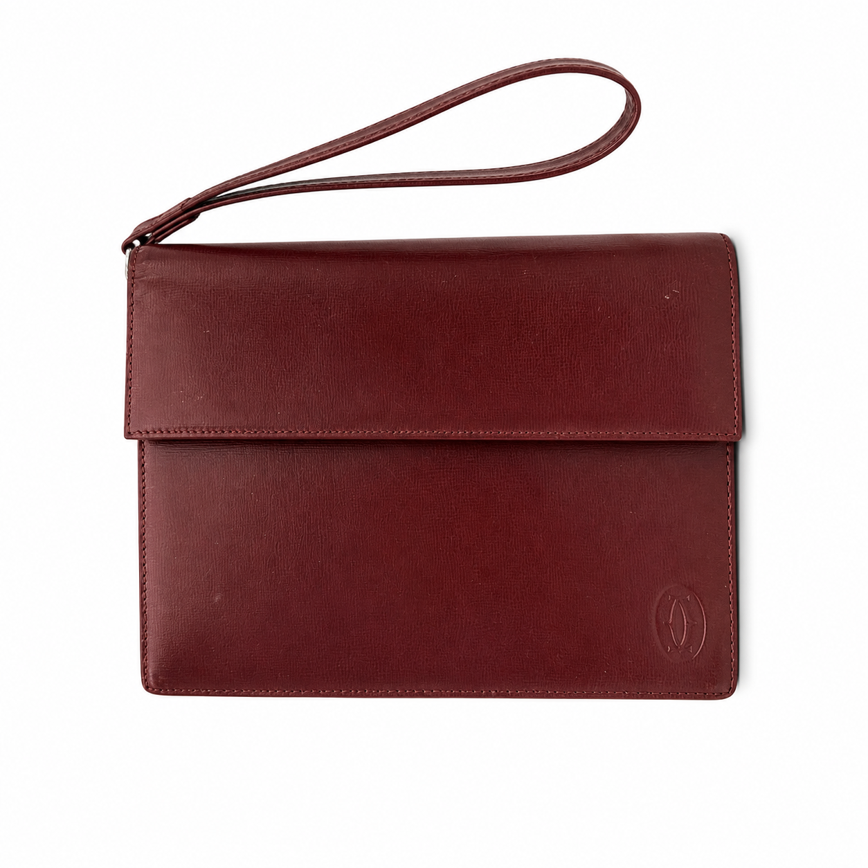 Cartier Must de Cartier Bordeaux Leather Wristlet