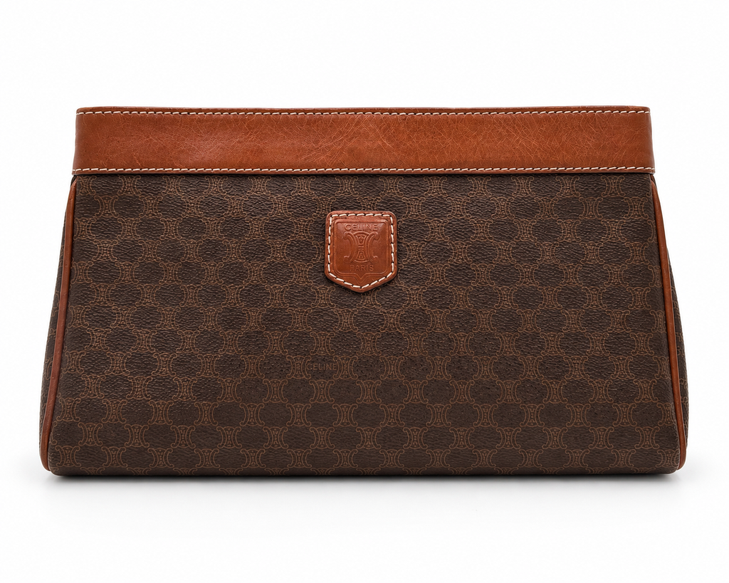 Celine Macadam Double Pocket Clutch