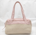 Chanel Pink Woven Shoulder Bag