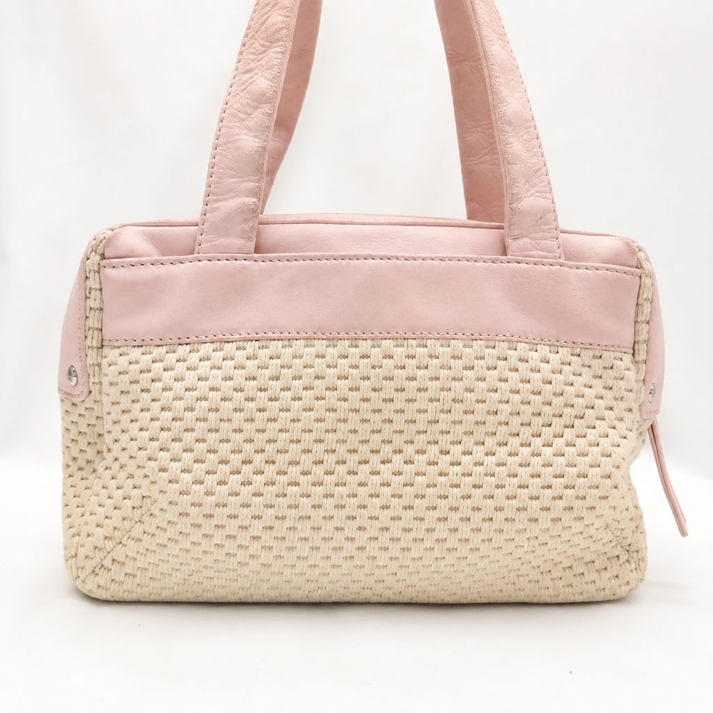 Chanel Pink Woven Shoulder Bag