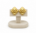 Chanel Diamond Shape CC Clip-On Earrings