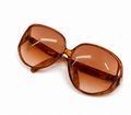Christian Dior Oversized Amber Sunglasses